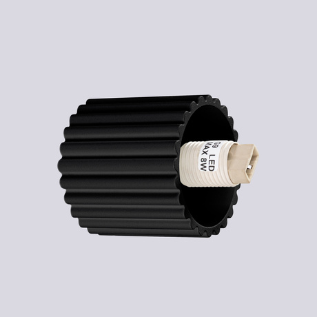 Aplique HALO negro IP44