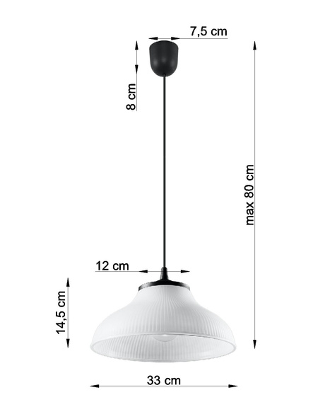 Lámpara colgante KARSTEN + 1x bombilla LED E27 3000K Cálida 7,5W 620lm