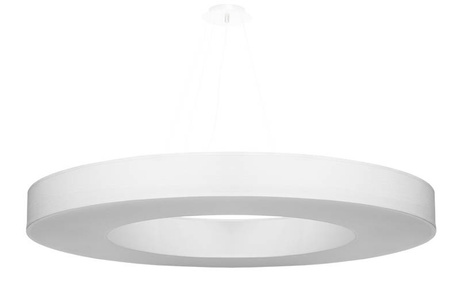 Lámpara SATURNO SLIM 90 blanca + 8 bombillas LED E27 3000K Cálida 7,5W 620lm
