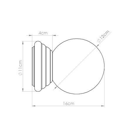 Aplique ZORI melocotón IP44