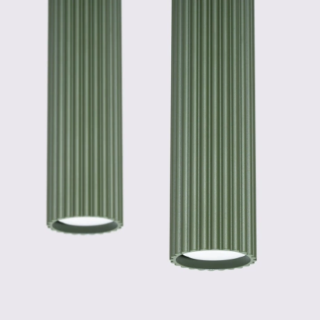 Lámpara colgante KARBON 2 verde oliva