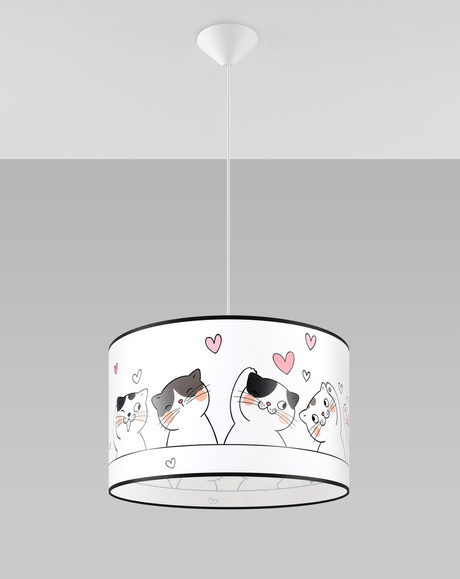 CAT 40 lámpara colgante + 1x bombilla LED E27 4000K Fría 7,5W 650lm