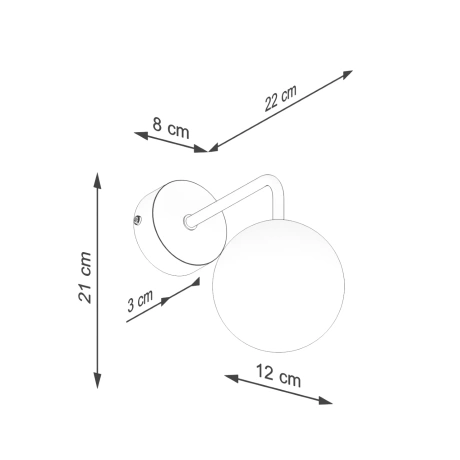 Aplique ASTRAL 1 blanco