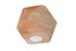 Plafond WOODY 1 madera natural + 1x bombilla LED GU-10 3000K Cálida 7W 620lm