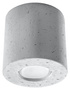 Plafond ORBIS hormigón + 1x bombilla LED GU-10 3000K Cálido 7W 620lm