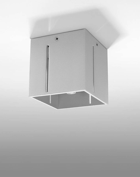 Plafond PIXAR gris + 1x bombilla LED G9 4000K Fría 4,5W 530lm