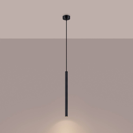 ARCHE Lámpara colgante 1 negro + 1x bombilla LED G9 4000K Frío 4,5W 460lm