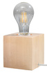 Lámpara de escritorio ARIZ madera natural + 1x bombilla LED E27 4000K Fría 7,5W 650lm