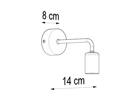 Aplique DUOMO + 1x bombilla LED E27 4000K Fría 7,5W 650lm