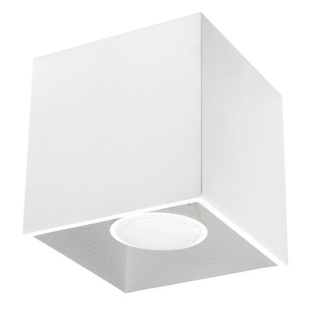 Plafond QUAD 1 blanco + 1x bombilla LED GU-10 3000K Cálido 7W 620lm