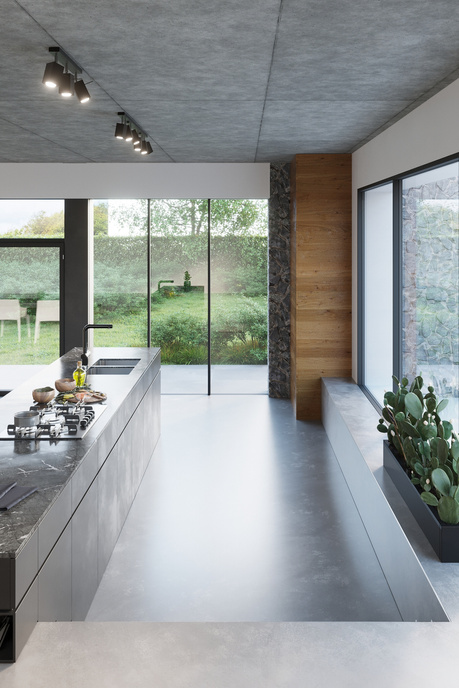 Aplique MERIDA 1 negro + 1x bombilla LED GU-10 3000K Cálida 7W 620lm