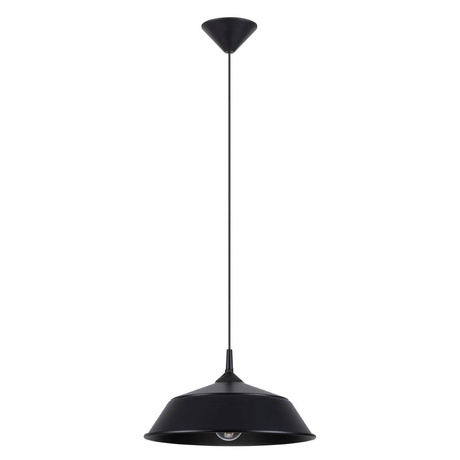 Lámpara colgante FRIKA negra + 1x bombilla LED E27 3000K Cálida 7,5W 620lm