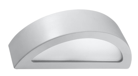 Aplique de cerámica ATENA gris + 1x bombilla LED E27 3000K Cálida 7,5W 620lm