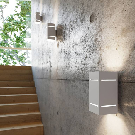 Aplique BLOCCO blanco + 1x bombilla LED G9 4000K Fría 4,5W 530lm