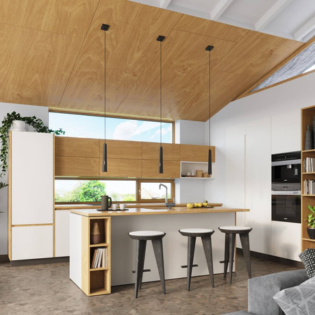 PRYSM Lámpara colgante 1 negro + 1x bombilla LED G9 4000K Frío 4,5W 460lm