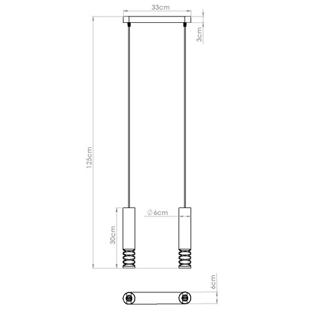 Lámpara colgante LAMI 2 blanca
