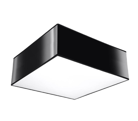 Plafón de techo HORUS 25 NEGRO + 1x bombilla LED E27 3000K Cálida 7,5W 620lm