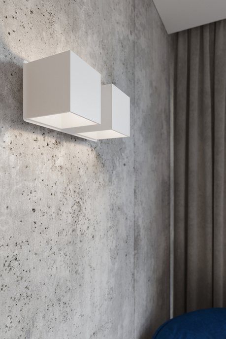 Aplique QUAD 2 blanco + 2x bombilla LED G9 3000K Cálida 4,5W 510lm