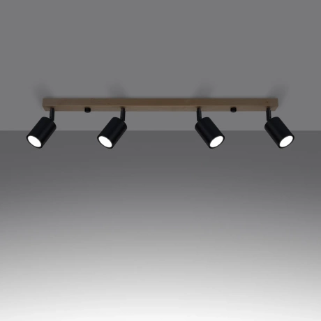 Plafón VERDO 4 negro