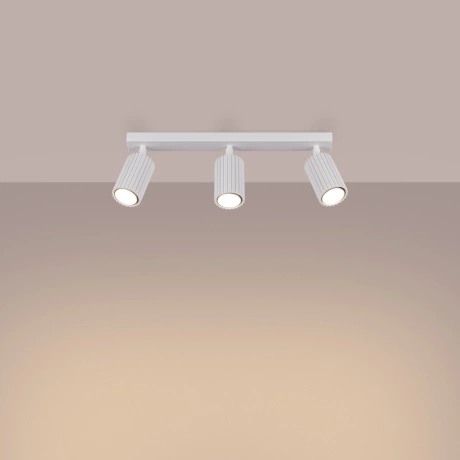 Lámpara de techo KARBON 3L blanca