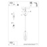Lámpara colgante NICUS 1 blanco + 1x bombilla LED E27 3000K 7W 760lm