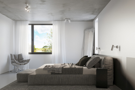 Plafond DIREZIONE 1 blanco + 1x bombilla LED GU-10 3000K Cálido 7W 620lm