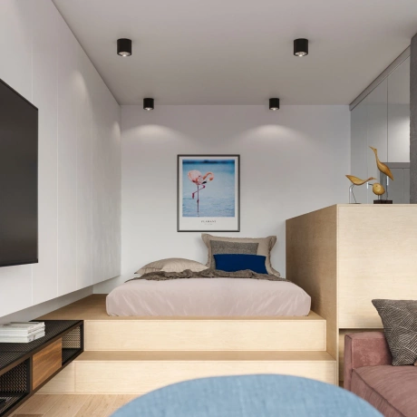 Lámpara de techo TIUBE negra