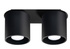 Plafond ORBIS 2 negro + 2x bombilla LED GU-10 4000K Fría 7W 630lm