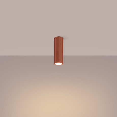 Lámpara de techo KARBON 20 rojo ocre