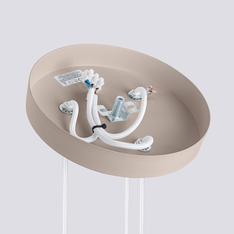 Lámpara colgante KARBON 3P taupe