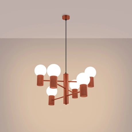 Araña HALO 6 rojo ocre