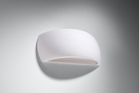 PONTIUS aplique de cerámica blanco + 1x bombilla LED G9 3000K Warm 4.5W 510lm