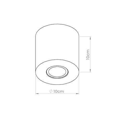 Lámpara de techo ORBIS hormigón beige