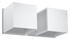 Aplique QUAD 2 blanco + 2x bombilla LED G9 3000K Cálida 4,5W 510lm