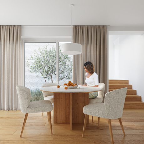 Lámpara de araña ROLLO 45 blanca + 3 bombillas LED E27 3000K Cálida 7,5W 620lm