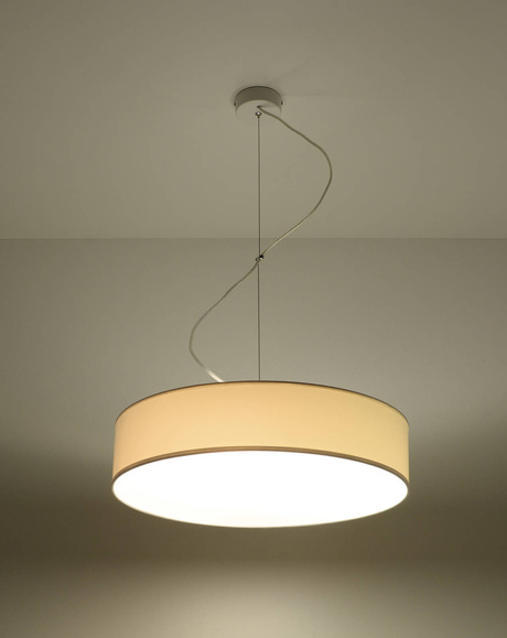 Lámpara colgante ARENA 45 BLANCA + 3 bombillas LED E27 4000K Fría 7,5W 650lm