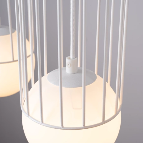 Lámpara colgante BRINA 3L blanca