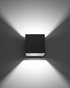 Lámpara de pared QUAD 1 antracita + 1x bombilla LED G9 4000K Fría 4,5W 530lm