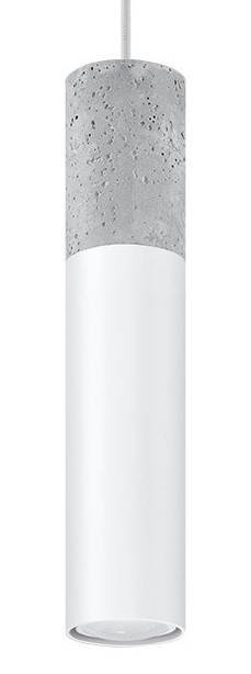 Lámpara colgante BORGIO 1 blanco + 1x bombilla LED GU-10 4000K Fría 7W 630lm