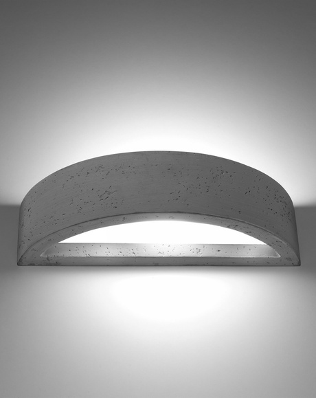 Aplique ATENA hormigón + 1x bombilla LED E27 4000K Fría 7,5W 650lm