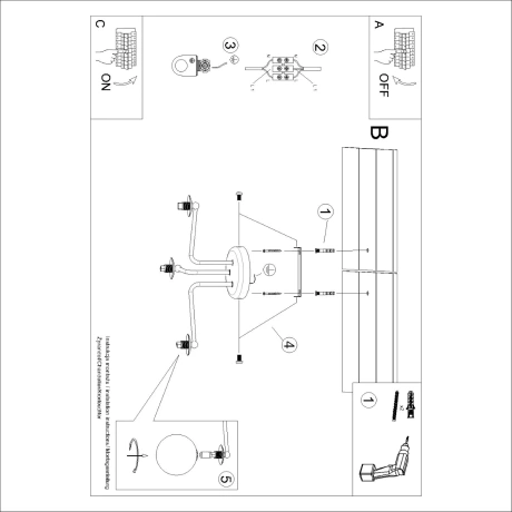 Araña ASTRAL 3 negra