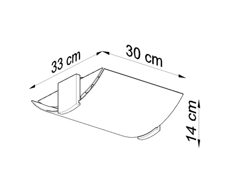 Plafond EMILIO + 2x bombilla LED E27 4000K Fría 7,5W 650lm