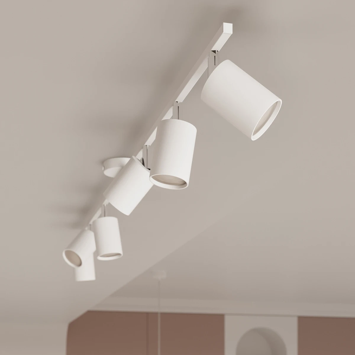 Lámpara de techo LEMMI 6L blanca