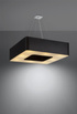 URANO 80 lámpara de araña negro + 8x bombilla LED E27 4000K Fría 7.5W 650lm