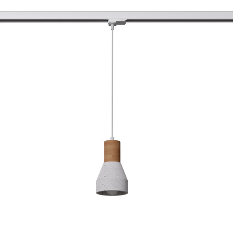 QUBIC gris E27 lámpara colgante #W