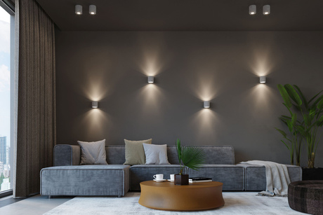 Aplique ORBIS hormigón + 1x bombilla LED G9 4000K Fría 4,5W 530lm