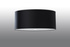 Plafond OTTO 70 negro + 6x bombilla LED E27 4000K Fría 7,5W 650lm