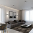 Plafond QUAD hormigón + 1x bombilla LED GU-10 3000K Cálida 7W 620lm