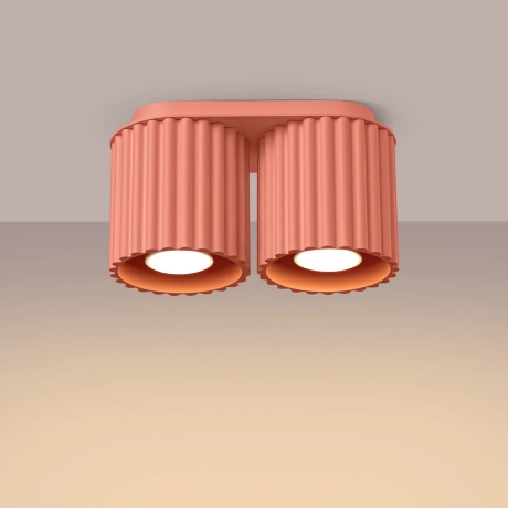 Lámpara de techo AURA 2 melocotón GU10