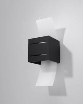 Aplique LORETO negro + 1x bombilla LED G9 3000K Warm 4.5W 510lm